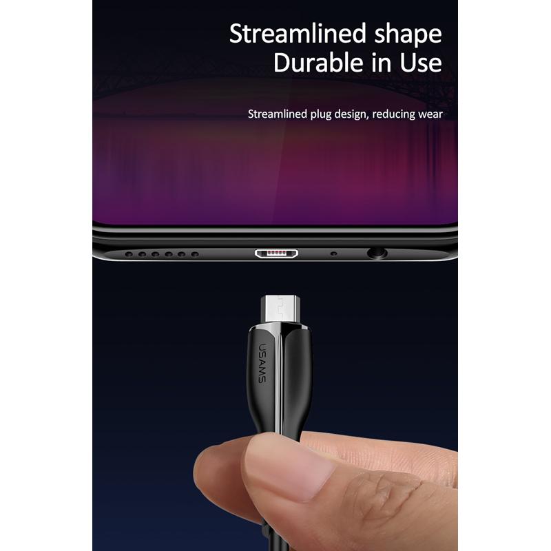 USAMS καλώδιο Micro USB σε USB US-SJ373, 2A, 1m, λευκό | eLabstore.gr USAMS καλώδιο Micro USB σε USB US-SJ373, 2A, 1m, λευκό | Καλώδια - Αντάπτορες | elabstore.gr