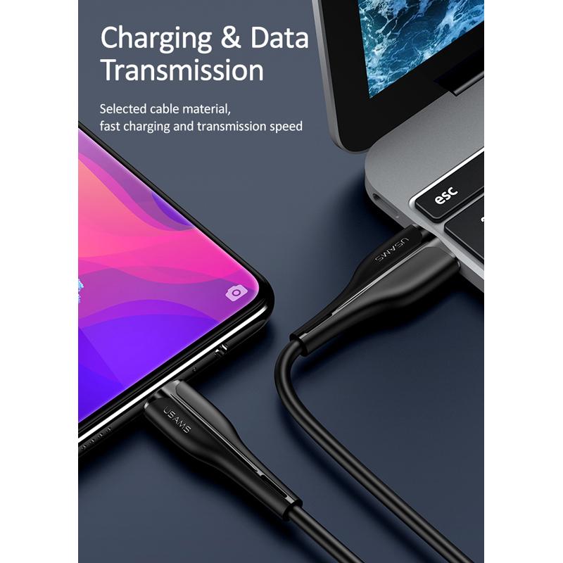 USAMS καλώδιο Micro USB σε USB US-SJ373, 2A, 1m, λευκό | eLabstore.gr USAMS καλώδιο Micro USB σε USB US-SJ373, 2A, 1m, λευκό | Καλώδια - Αντάπτορες | elabstore.gr