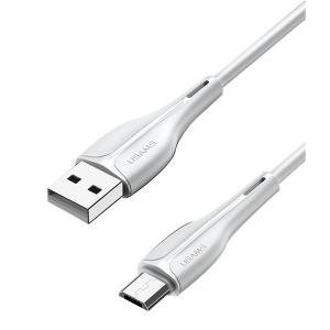 USAMS καλώδιο Micro USB σε USB US-SJ373, 2A, 1m, λευκό | Καλώδια - Αντάπτορες | elabstore.gr