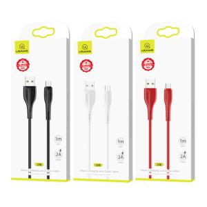USAMS καλώδιο Micro USB σε USB US-SJ373, 2A, 1m, λευκό | eLabstore.gr USAMS καλώδιο Micro USB σε USB US-SJ373, 2A, 1m, λευκό | Καλώδια - Αντάπτορες | elabstore.gr