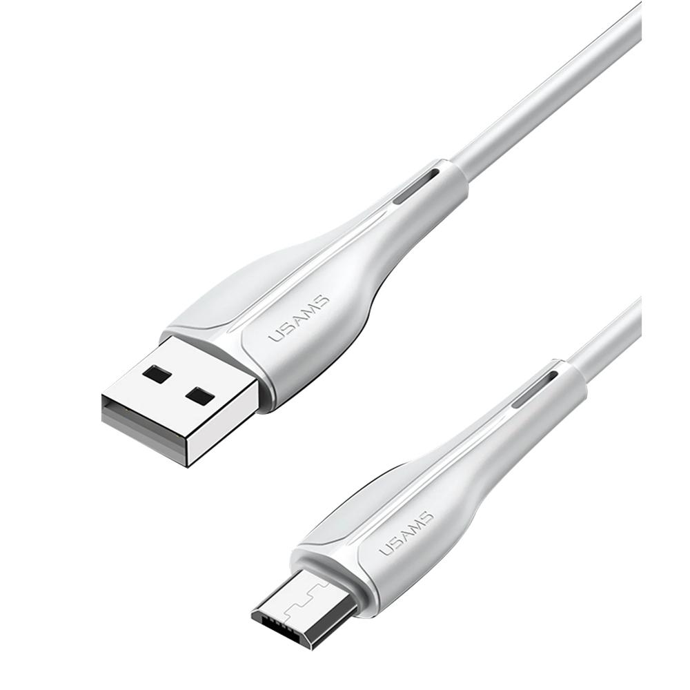 USAMS καλώδιο Micro USB σε USB US-SJ373, 2A, 1m, λευκό | eLabstore.gr USAMS καλώδιο Micro USB σε USB US-SJ373, 2A, 1m, λευκό | Καλώδια - Αντάπτορες | elabstore.gr