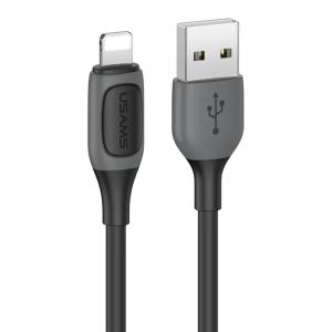 USAMS καλώδιο Lightning σε USB US-SJ595, 2.4A, 1m, μαύρο | Καλώδια - Αντάπτορες | elabstore.gr