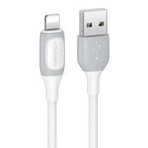 USAMS καλώδιο Lightning σε USB US-SJ595, 2.4A, 1m, λευκό | Καλώδια - Αντάπτορες | elabstore.gr