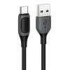 USAMS καλώδιο USB-C σε USB US-SJ596, 3A, 1m, μαύρο | Καλώδια - Αντάπτορες | elabstore.gr