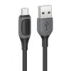 USAMS καλώδιο Micro USB σε USB US-SJ597, 2A, 1m, μαύρο | eLabstore.gr USAMS καλώδιο Micro USB σε USB US-SJ597, 2A, 1m, μαύρο | Καλώδια - Αντάπτορες | elabstore.gr