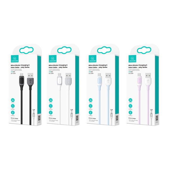 USAMS καλώδιο Micro USB σε USB US-SJ597, 2A, 1m, μαύρο | eLabstore.gr USAMS καλώδιο Micro USB σε USB US-SJ597, 2A, 1m, μαύρο | Καλώδια - Αντάπτορες | elabstore.gr