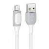 USAMS καλώδιο Micro USB σε USB US-SJ597, 2A, 1m, λευκό | eLabstore.gr USAMS καλώδιο Micro USB σε USB US-SJ597, 2A, 1m, λευκό | Καλώδια - Αντάπτορες | elabstore.gr