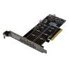 POWERTECH κάρτα επέκτασης PCIe x8 σε 2x M.2 M Key NVMe ST573 | PC & Αναβάθμιση | elabstore.gr