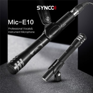 SYNCO μικρόφωνο χειρός SY-E10-MIC, δυναμικό, καρδιοειδές, XLR, μαύρο | Εικόνα & Ήχος | elabstore.gr
