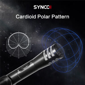 SYNCO μικρόφωνο χειρός SY-E10-MIC, δυναμικό, καρδιοειδές, XLR, μαύρο | Εικόνα & Ήχος | elabstore.gr