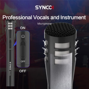 SYNCO μικρόφωνο χειρός SY-E10-MIC, δυναμικό, καρδιοειδές, XLR, μαύρο | Εικόνα & Ήχος | elabstore.gr