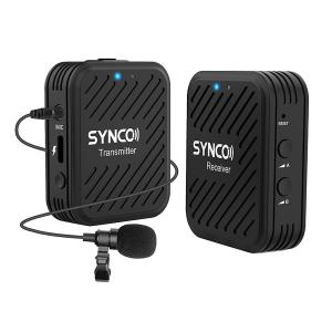 SYNCO ασύρματο μικρόφωνο G1A1 με ενσωματωμένο clip-on, 2.4GHz, μαύρο | Εικόνα & Ήχος | elabstore.gr