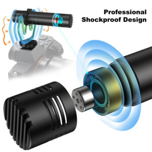 SYNCO μικρόφωνο για κάμερα SY-M1-BK, δυναμικό, 3.5mm, shock mount, μαύρο | Εικόνα & Ήχος | elabstore.gr