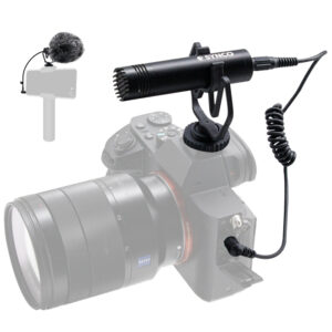 SYNCO μικρόφωνο για κάμερα SY-M1-BK, δυναμικό, 3.5mm, shock mount, μαύρο | eLabstore.gr