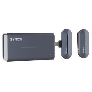SYNCO ασύρματο μικρόφωνο P1L με θήκη φόρτισης, Lightning, 2.4GHz, γκρι | Αξεσουάρ κινητών | elabstore.gr