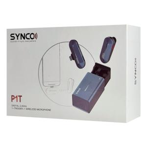 SYNCO ασύρματο μικρόφωνο P1T με θήκη φόρτισης, USB-C, 2.4GHz, γκρι | Αξεσουάρ κινητών | elabstore.gr