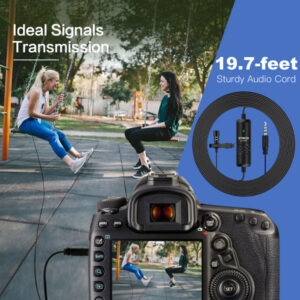 SYNCO μικρόφωνο Lav-S6E με clip-on, omnidirectional, 3.5mm, 6m, μαύρο | Εικόνα & Ήχος | elabstore.gr