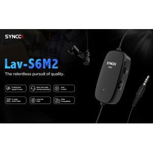 SYNCO μικρόφωνο Lav-S6M2, clip-on, omnidirectional, 3.5mm, 400mAh, μαύρο | Εικόνα & Ήχος | elabstore.gr