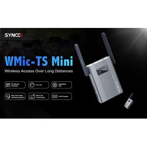 SYNCO ασύρματο μικρόφωνο WMic-TS Mini, ενσωματωμένο clip-on, UHF, γκρι | Εικόνα & Ήχος | elabstore.gr