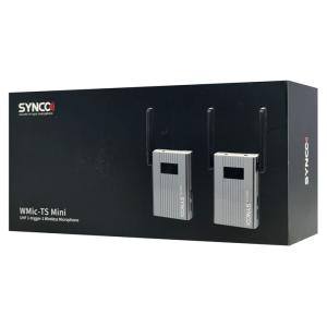 SYNCO ασύρματο μικρόφωνο WMic-TS Mini, ενσωματωμένο clip-on, UHF, γκρι | Εικόνα & Ήχος | elabstore.gr