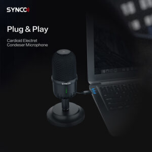 SYNCO επιτραπέζιο μικρόφωνο SY-V1M-CMIC, δυναμικό, καρδιοειδές, USB | Εικόνα & Ήχος | elabstore.gr