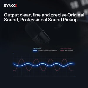 SYNCO επιτραπέζιο μικρόφωνο SY-V1M-CMIC, δυναμικό, καρδιοειδές, USB | Εικόνα & Ήχος | elabstore.gr