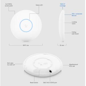 UBIQUITI Access Point UniFi U6 Pro, Wi-Fi 6, 5.300Mbps, 2.4/5GHz, PoE | Δικτυακά | elabstore.gr