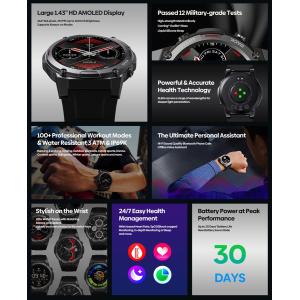 ZEBLAZE smartwatch Vibe 7 Pro, 1.43" AMOLED, ηχείο & mic, 3 ATM, μαύρο | eLabstore.gr ZEBLAZE smartwatch Vibe 7 Pro, 1.43" AMOLED, ηχείο & mic, 3 ATM, μαύρο | Mobile Συσκευές | elabstore.gr