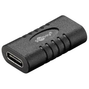 GOOBAY αντάπτορας USB-C 45401, θηλυκό σε θηλυκό, 5Gbit/s, μαύρος | Καλώδια - Αντάπτορες | elabstore.gr