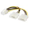 GOOBAY καλώδιο 2x molex 4pin σε 1x 6pin 51360, 0.15m | eLabstore.gr GOOBAY καλώδιο 2x molex 4pin σε 1x 6pin 51360, 0.15m | Καλώδια - Αντάπτορες | elabstore.gr