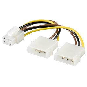 GOOBAY καλώδιο 2x molex 4pin σε 1x 6pin 51360, 0.15m | Καλώδια - Αντάπτορες | elabstore.gr