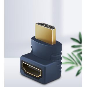 CABLETIME αντάπτορας HDMI M-F AV599, 90Degree(B/B), 4K, μπλε | Καλώδια - Αντάπτορες | elabstore.gr