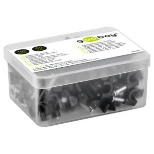 GOOBAY ρόκα στήριξης καλωδίων 64678, 5mm, μαύρο, 100τμχ | eLabstore.gr