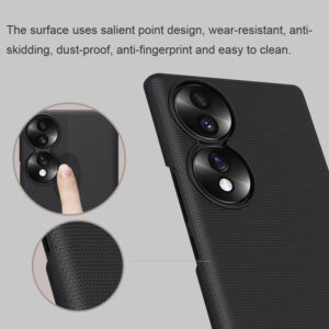 NILLKIN θήκη Super Frosted Shield για Honor 70, μαύρη | Αξεσουάρ κινητών | elabstore.gr