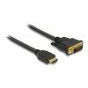 DELOCK καλώδιο HDMI σε DVI 85653, 2K/60Hz, 7.92 Gbps, 1.5m, μαύρο | Καλώδια - Αντάπτορες | elabstore.gr