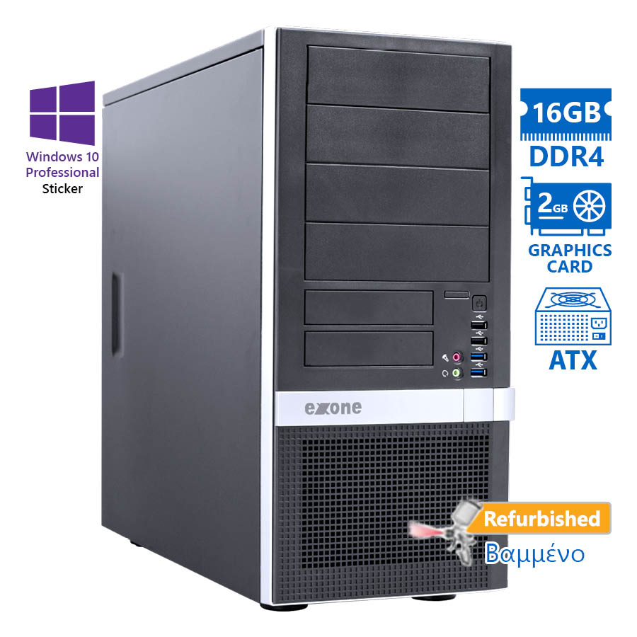 OEM Extra Tower Xeon E3-1220v6(4-Cores)/ 16GB DDR4/ 1TB/ Nvidia 2GB/ DVD/ 10P Grade A+ Workstation Refurb | eLabstore.gr OEM Extra Tower Xeon E3-1220v6(4-Cores)/16GB DDR4/1TB/Nvidia 2GB/DVD/10P Grade A+ Workstation Refurb | Refurbished | elabstore.gr