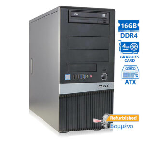 OEM Tarox Tower i7-6700/16GB DDR4/1TB/ATI 4GB/DVD/Grade A+ Workstation Refurbished PC | Refurbished | elabstore.gr