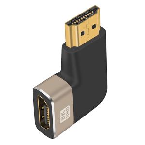 POWERTECH αντάπτορας HDMI 2.1 CAB-H160, 8K/60Hz, γωνιακός, μαύρος | Καλώδια - Αντάπτορες | elabstore.gr