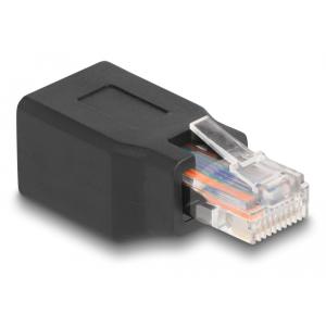 POWERTECH αντάπτορας RJ45/RJ48/RJ50 CAB-N325, 10P/10C pin out 1:1, μαύρο | Καλώδια - Αντάπτορες | elabstore.gr
