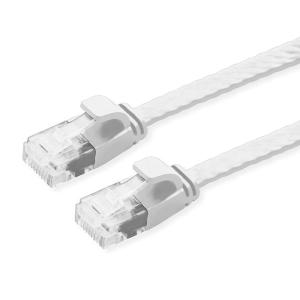 POWERTECH καλώδιο δικτύου CAB-N338, flat, Cat 6a U/UTP, 2m, λευκό | Καλώδια - Αντάπτορες | elabstore.gr