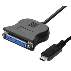 POWERTECH καλώδιο USB-C σε παράλληλη DB25 CAB-UC062, 1.8m, μαύρο | Καλώδια - Αντάπτορες | elabstore.gr