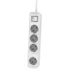 PHILIPS πολύπριζο CHP2144W-10, 4x schuko 16A, 1.5m, λευκό | Τροφοδοσία Ρεύματος | elabstore.gr