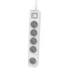 PHILIPS πολύπριζο CHP2154W-10, 5x schuko 16A, 1.5m, λευκό | Τροφοδοσία Ρεύματος | elabstore.gr