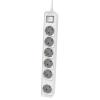 PHILIPS πολύπριζο CHP2164W-10, 6x schuko 16A, 1.5m, λευκό | Τροφοδοσία Ρεύματος | elabstore.gr