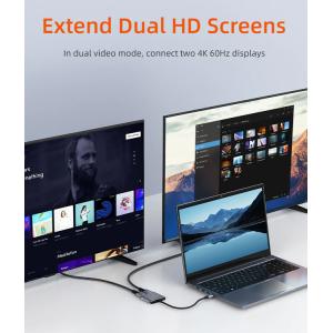 CABLETIME docking station CT-CM2H8K-AG, USB/USB-C/2x HDMI, 8K 100W, γκρι | Συνοδευτικά PC | elabstore.gr
