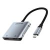 CABLETIME docking station CT-CM2H8K-AG, USB/USB-C/2x HDMI, 8K 100W, γκρι | Συνοδευτικά PC | elabstore.gr