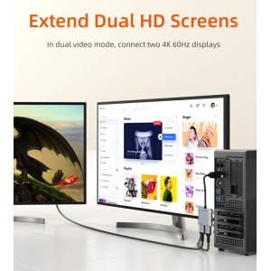 CABLETIME αντάπτορας DisplayPort σε 2x HDMI CT-DM2H8K-AG, 8K, γκρι | Συνοδευτικά PC | elabstore.gr