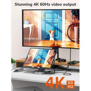 CABLETIME docking station CT-HUBC8-AG με βάση tablet, 8 θυρών, γκρι | Συνοδευτικά PC | elabstore.gr