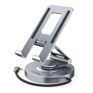 CABLETIME docking station CT-HUBC8-AG με βάση tablet, 8 θυρών, γκρι | Συνοδευτικά PC | elabstore.gr