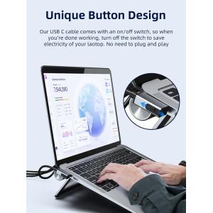 CABLETIME docking station CT-HUBS7-AG με βάση laptop, 8 θυρών, γκρι | eLabstore.gr
